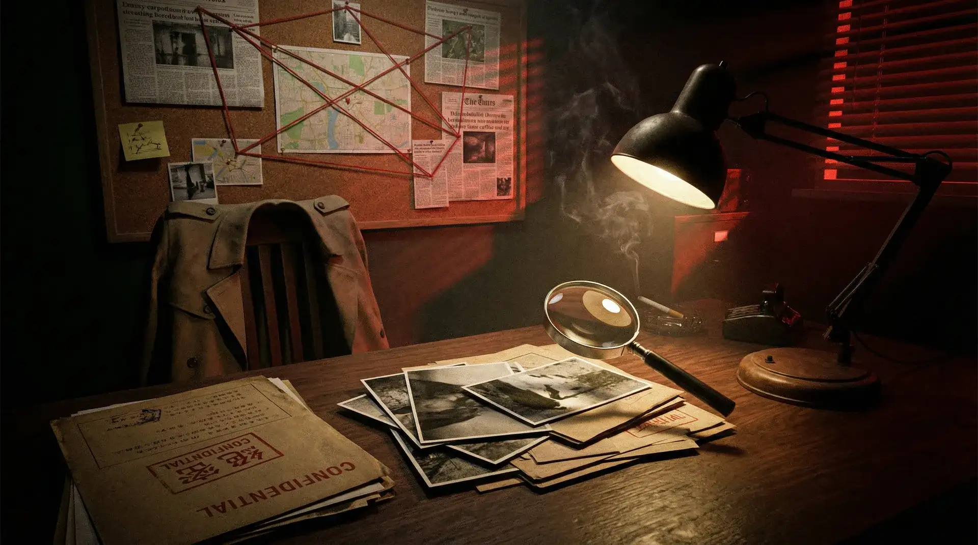 暗网吃瓜 - 调查记者办公桌上的线索墙